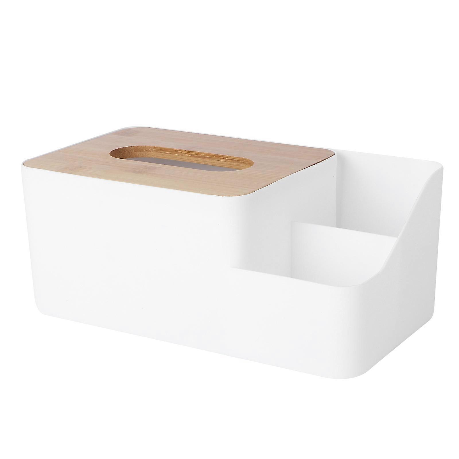 1PC Desktop Compartment Tissue Box Hotel Tissue Box Multi purpose Storage Box