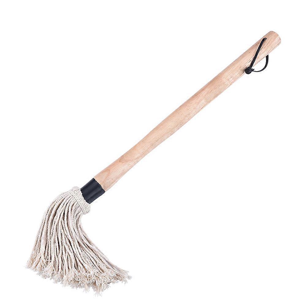 Cotton Thread BBQ Brush for Kitchen Use with Long 19Inch Heat Resistant Handle and Replaceable Head