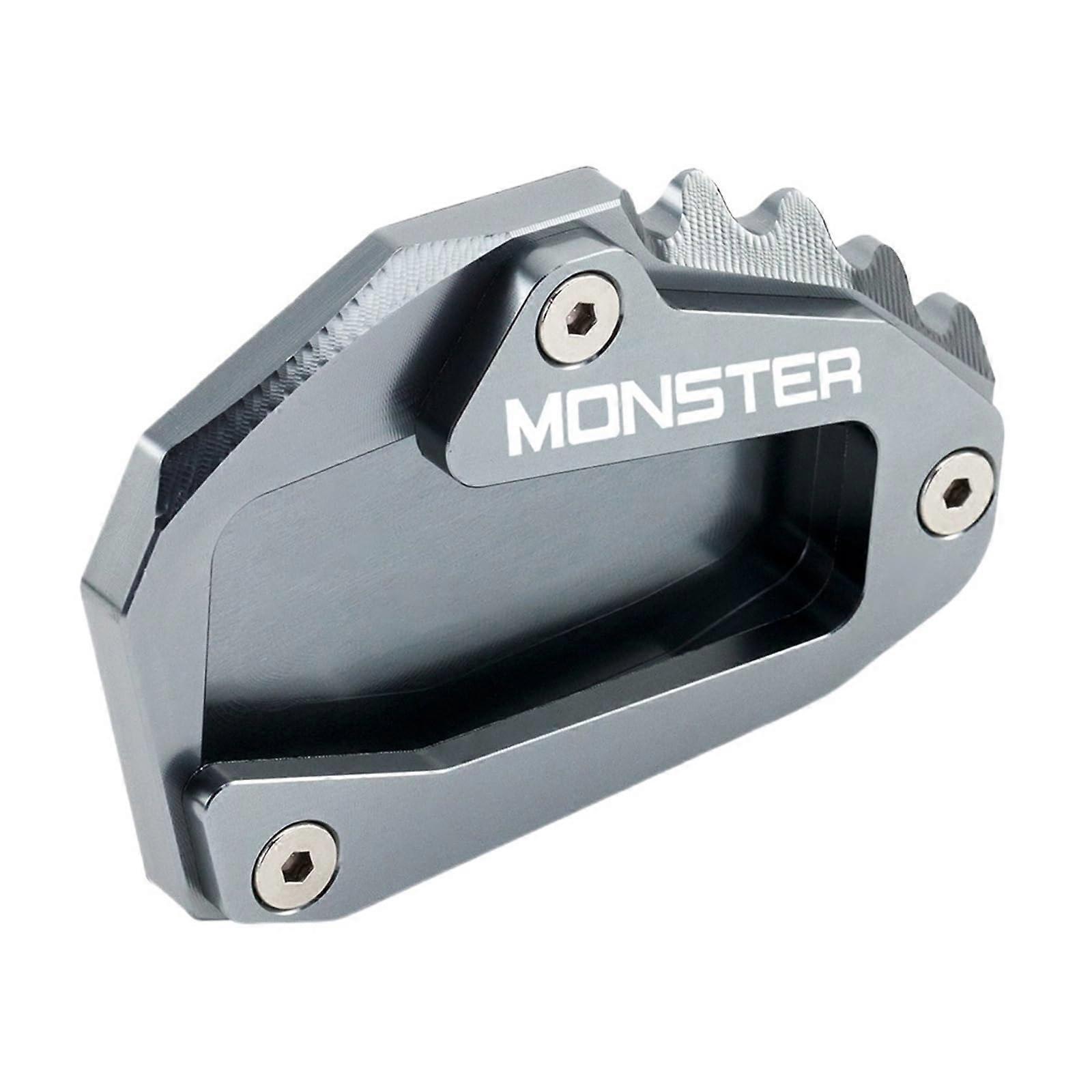 Motorcycle Stand Base Suitable For Monster 1200 1200S 821 20142019 Stand Extension Side Stand Plate (Grey)