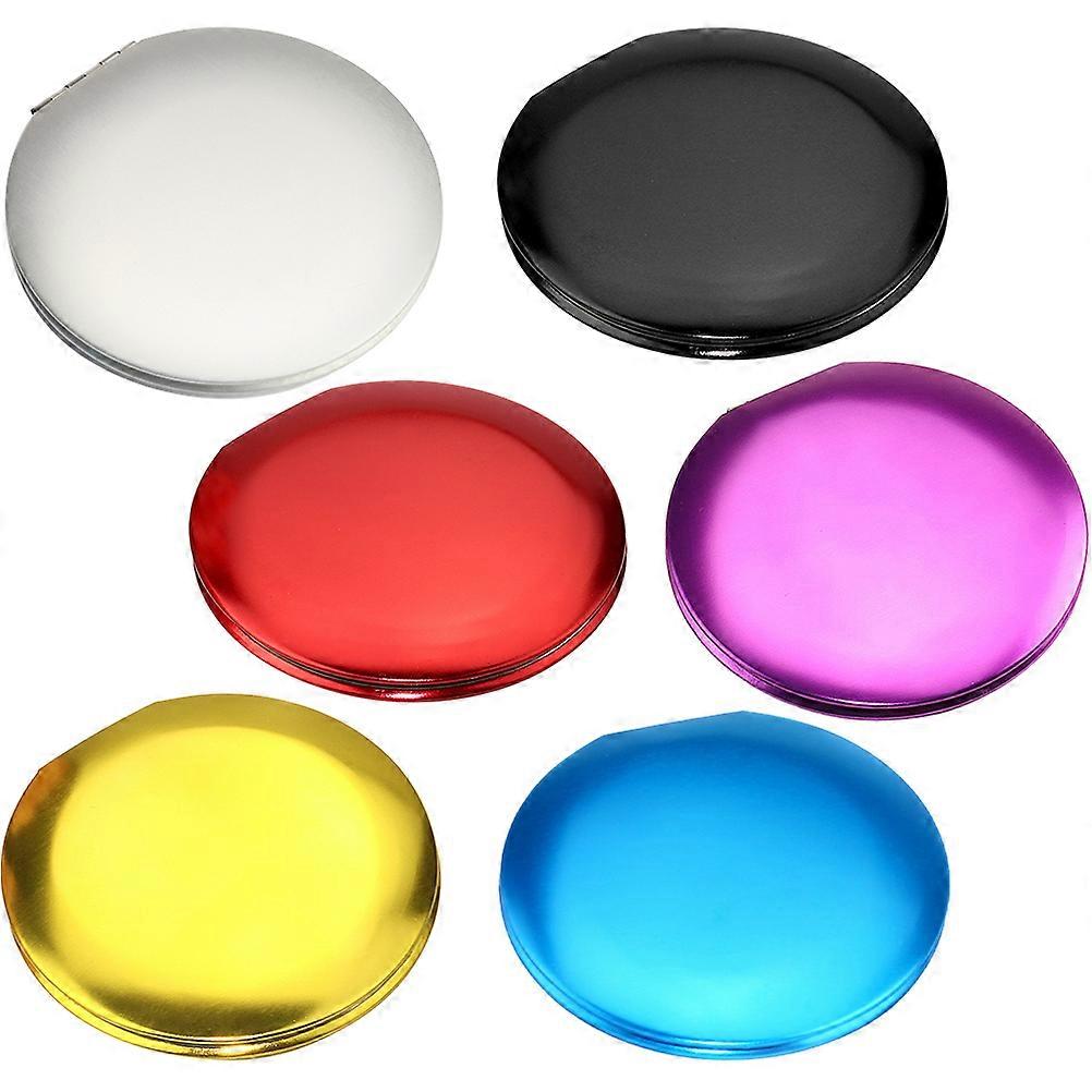 6pcs Lightweight Mini Makeup Mirrors Portable Small Mirrors for Travel and Daily Use for Women