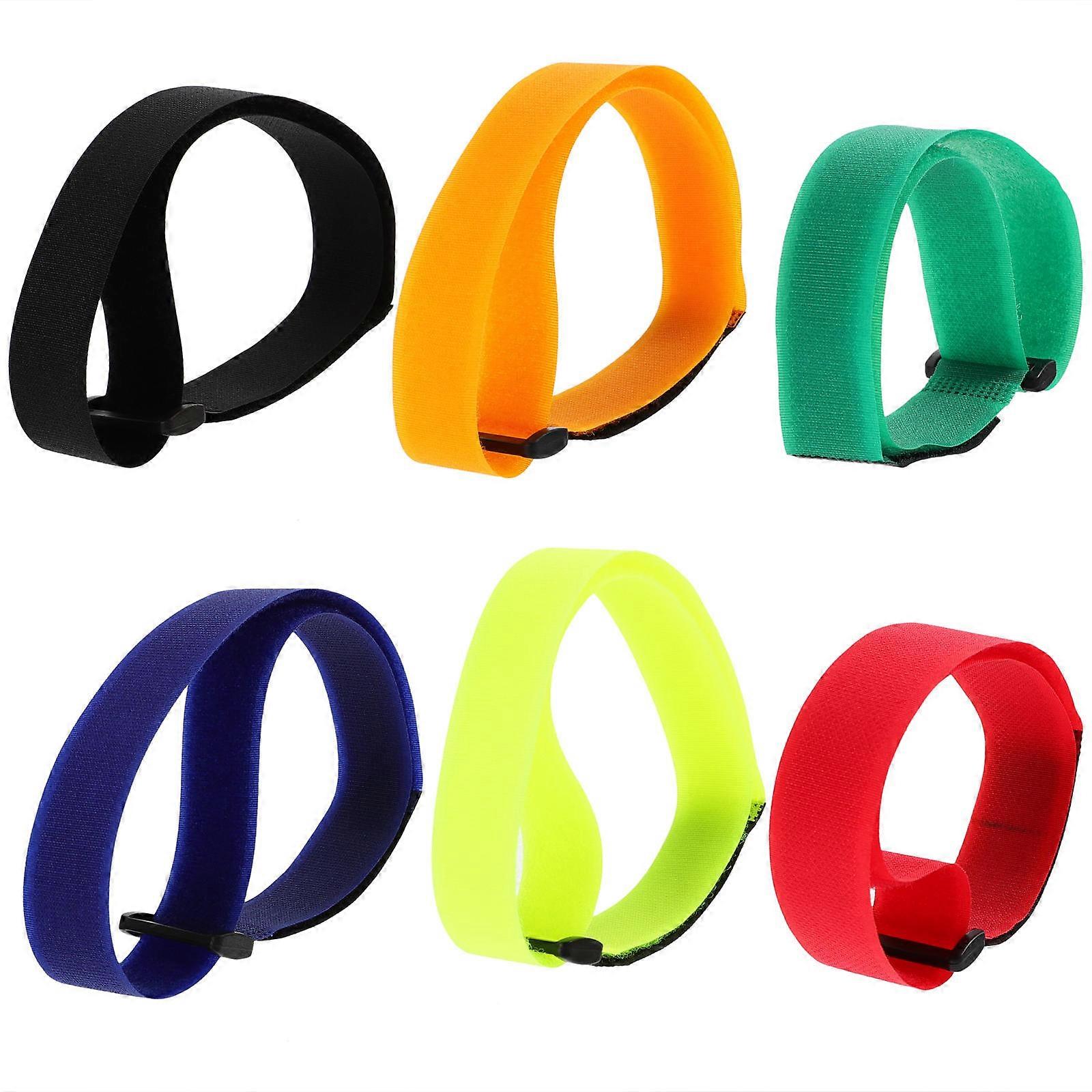 12Pcs Cinch Straps Tire Buckles Bike Sticky Straps Hook and Loop Tapes Set