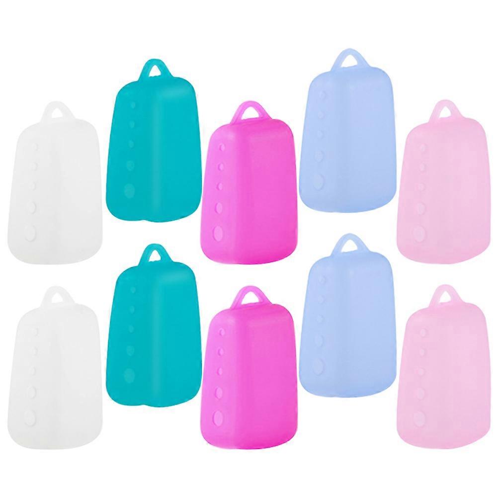 Toothbrush Protector with Synthetic Material for Travel and Home Use Assorted Color Compact Pieces
