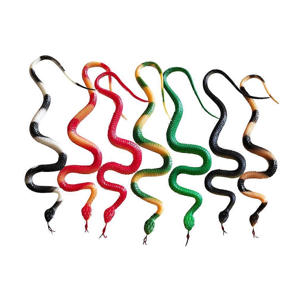 Rubber Snake Toys Creative Prank Props For Kids April Fool's Day And Halloween Assorted Color Decoration