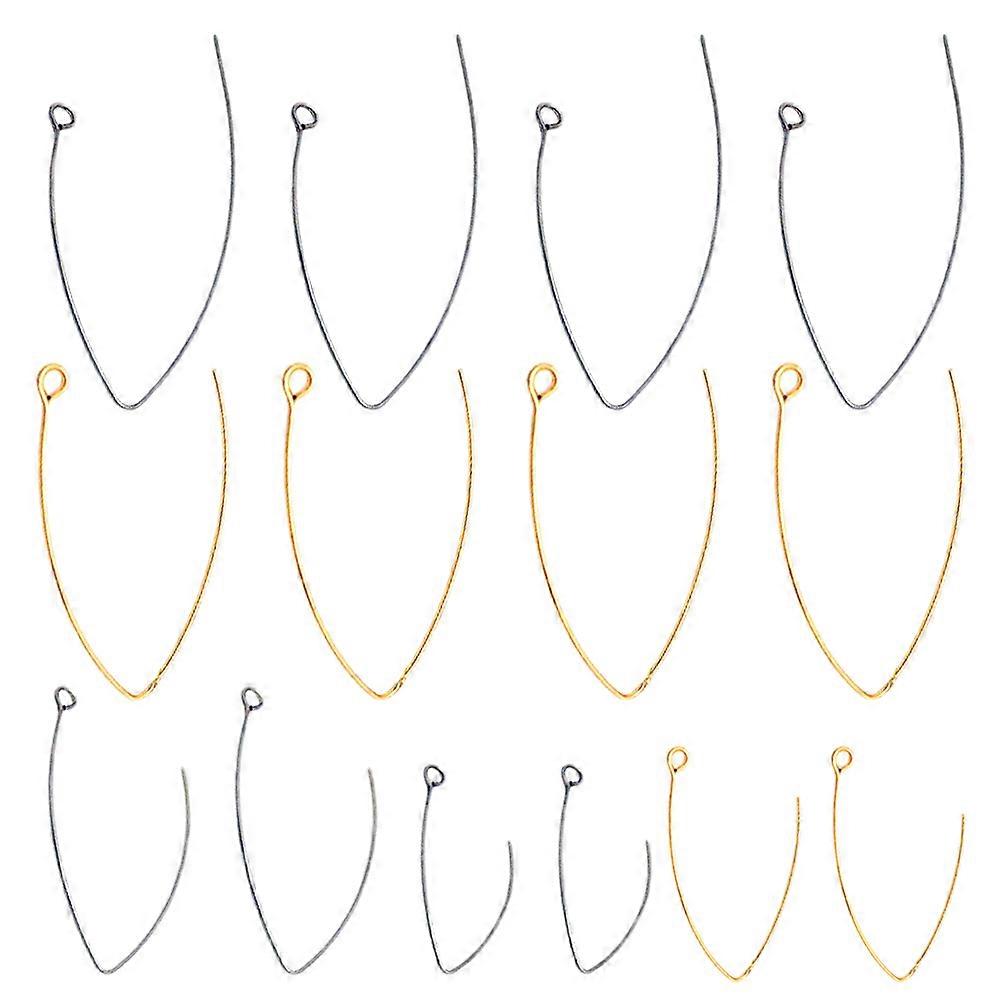 40 Pieces Stainless Steel V-shape Earrings Hooks for DIY Use Assorted Color