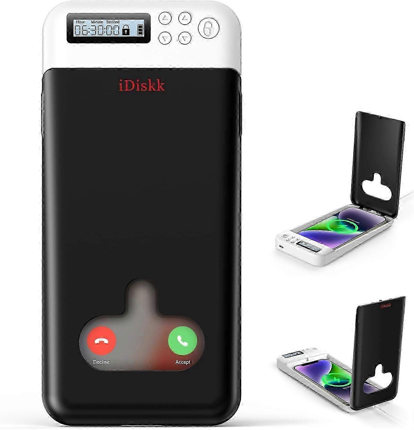 IDiskk phone lock box with timer, suitable for Android iPhone timing lock box
