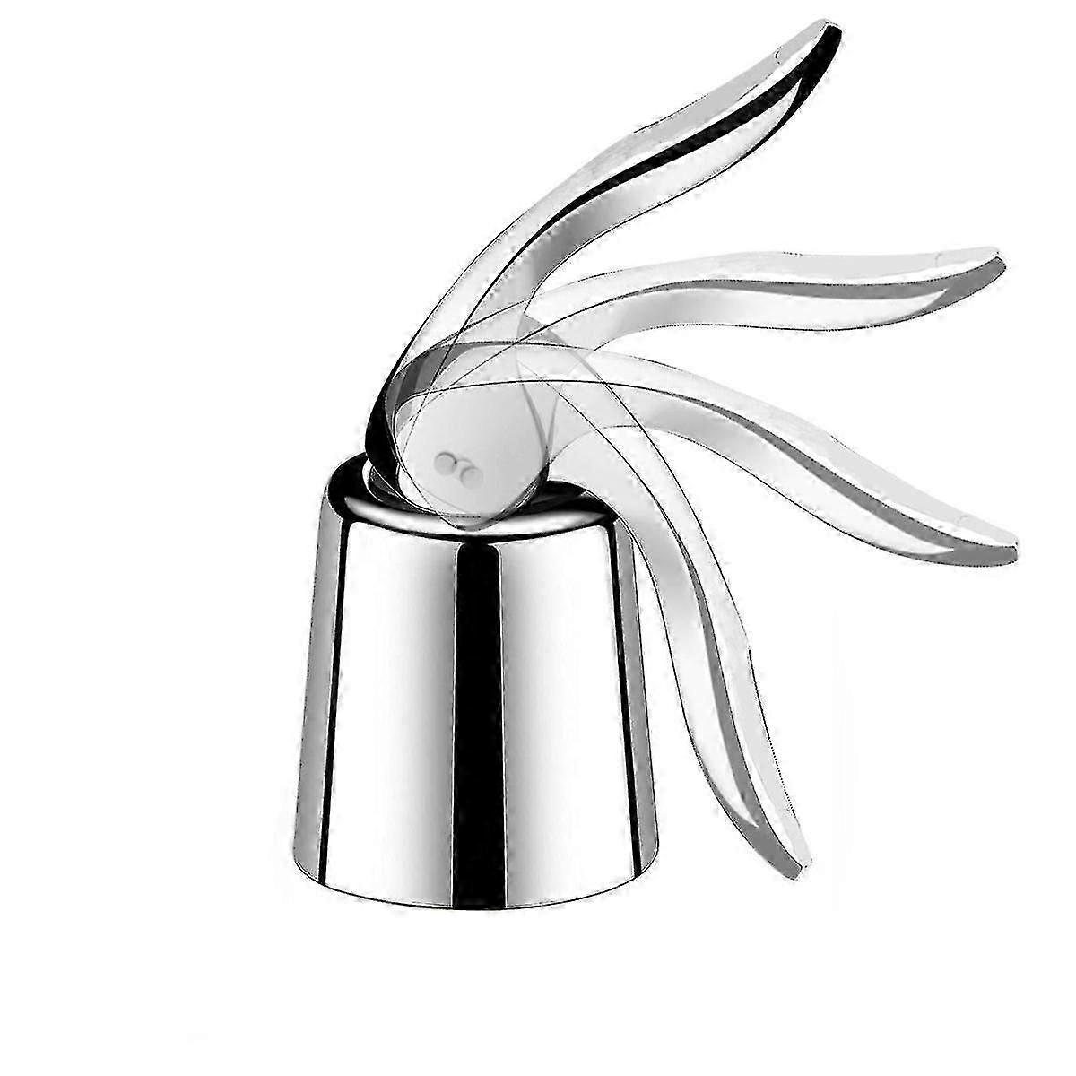 Wine Bottle Stopper Stainless Steel, Wine Bottle Plug With Siliconesilver1set