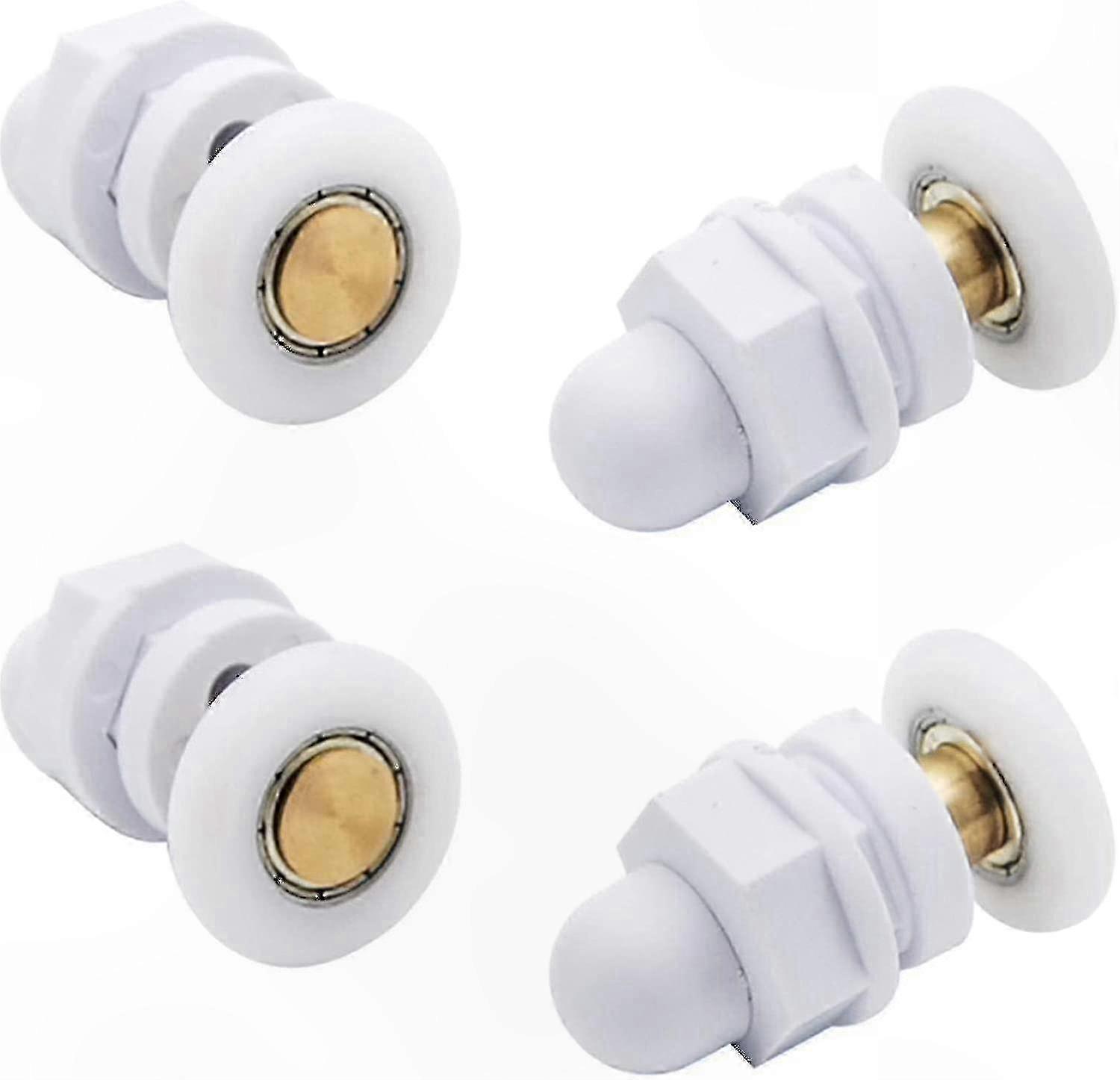 Sliding Shower Door Rollers - Brass Enclosure Casters with Pulleys for Smooth Operation and Durability Hardware Accessory