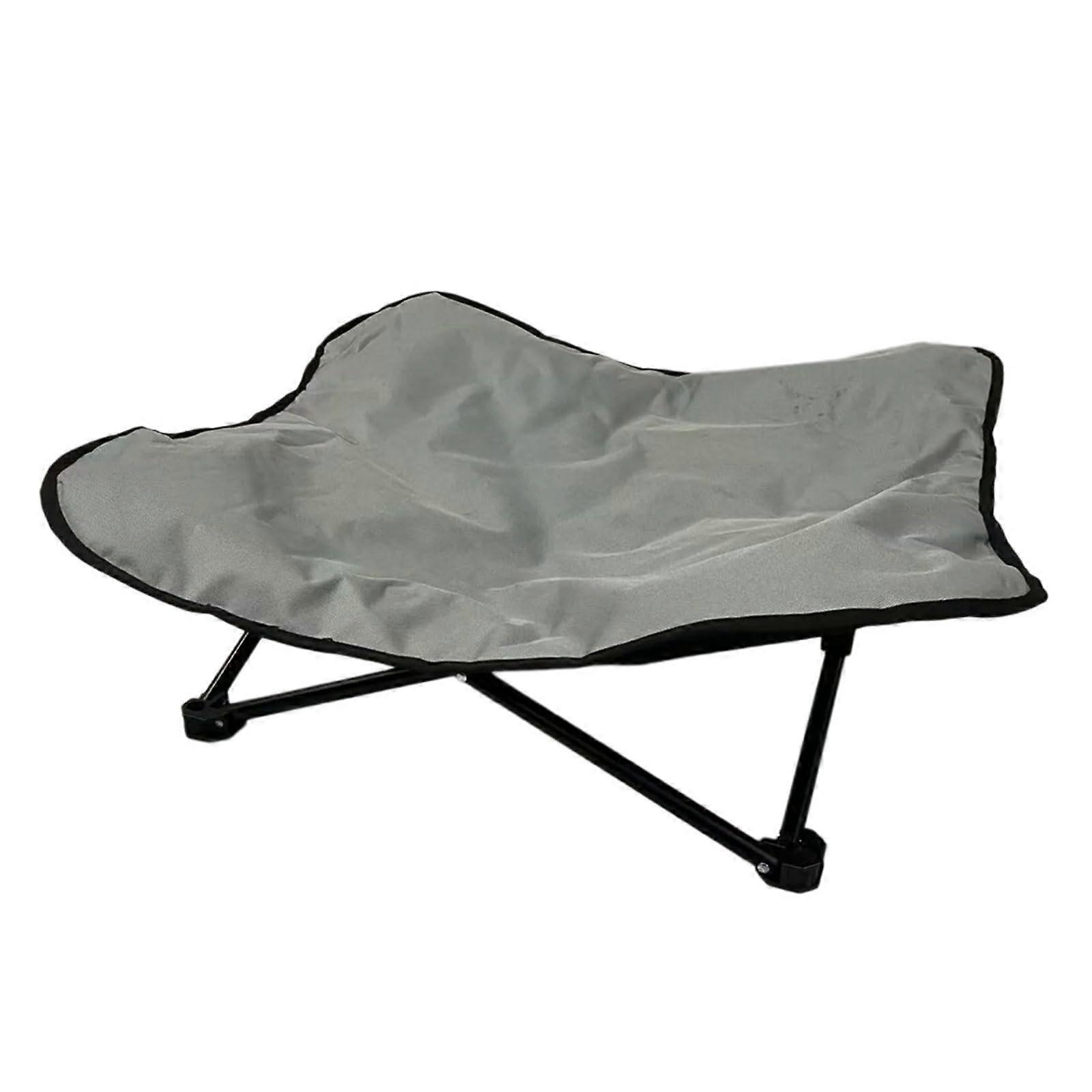 Elevated pet bed, raised bed, cats, sleeping bed, moistureresistant, pet lounger, bed, camping bed, dog raised bed, faux furniture light gray 2