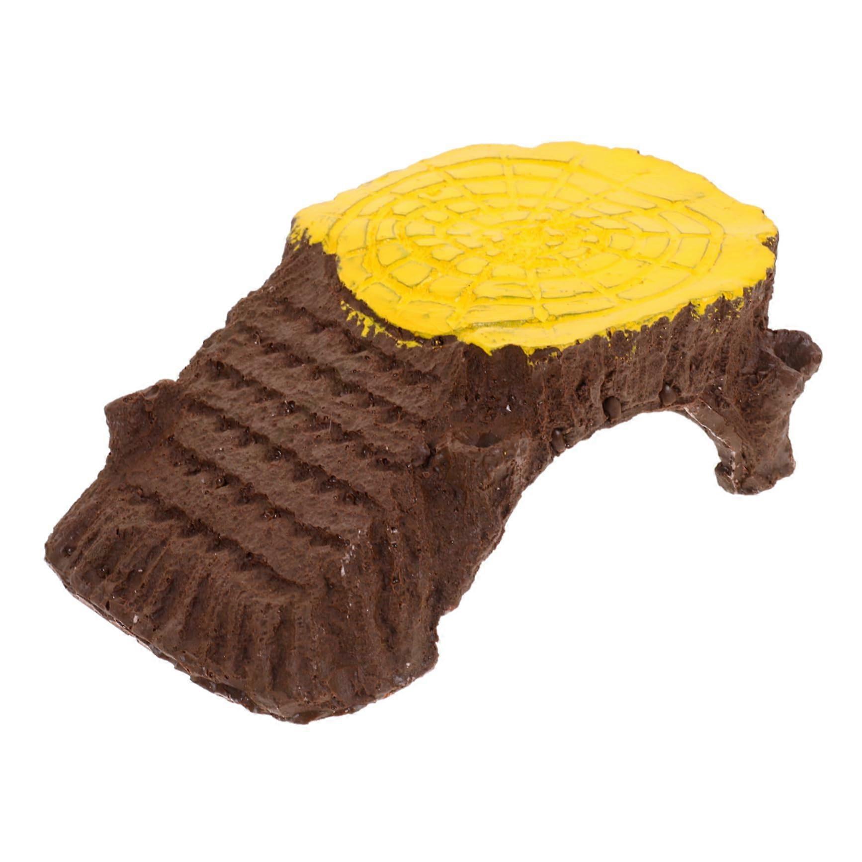 Reptile Terrarium Decor Small Resin Hide Turtle Basking Platform Versatile Durable for Aquatic Turtles Aquarium Accessories