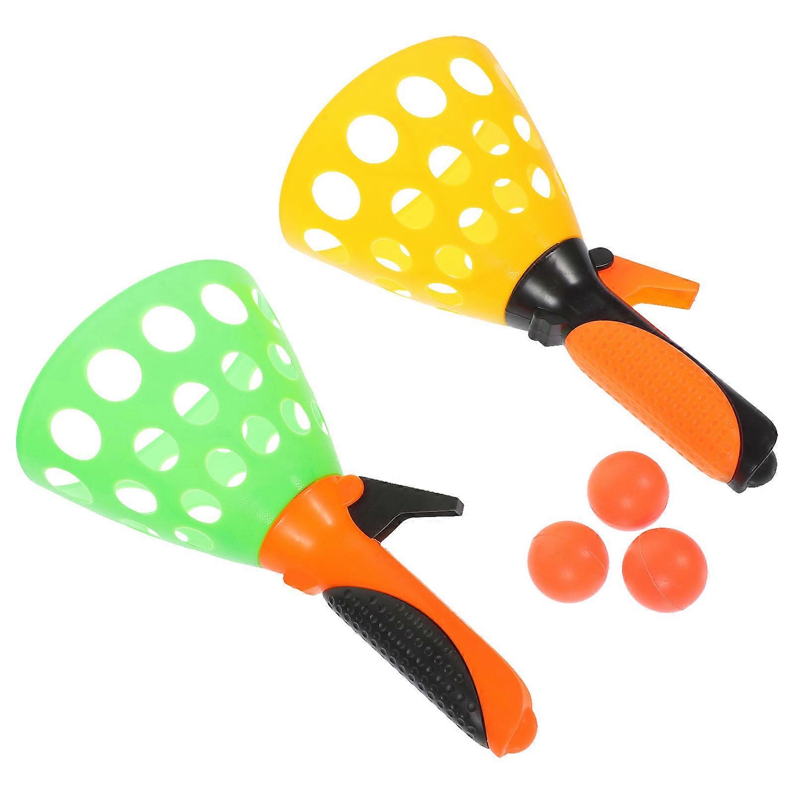 Plastic Bouncing Balls for Children Fun Outdoor Catch Game Assorted Colors 6pcs