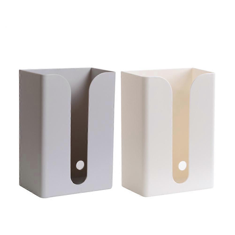White Plastic Tissue Holder with Unique Design for Home and Bathroom Use 6.5 x 4.2 Inches