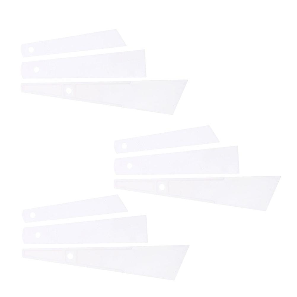 9Pcs Glue Spreaders for Crafts DIY Safe Durable Plastic Tools Assorted Color