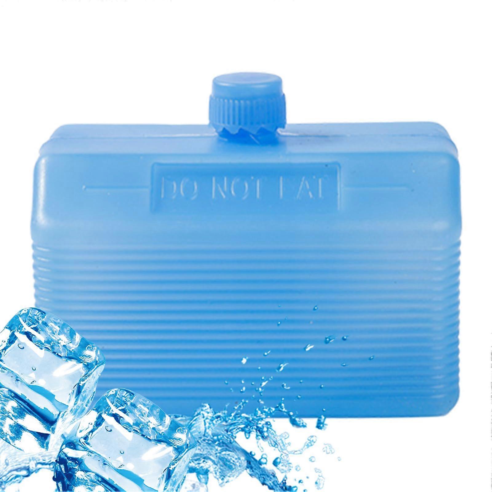 Ice pack, Reusable cooling block, Leakproof freezer bag for cooling, Compact, Easy to carry, Large for camping, picnics, travel. Large bottle.
