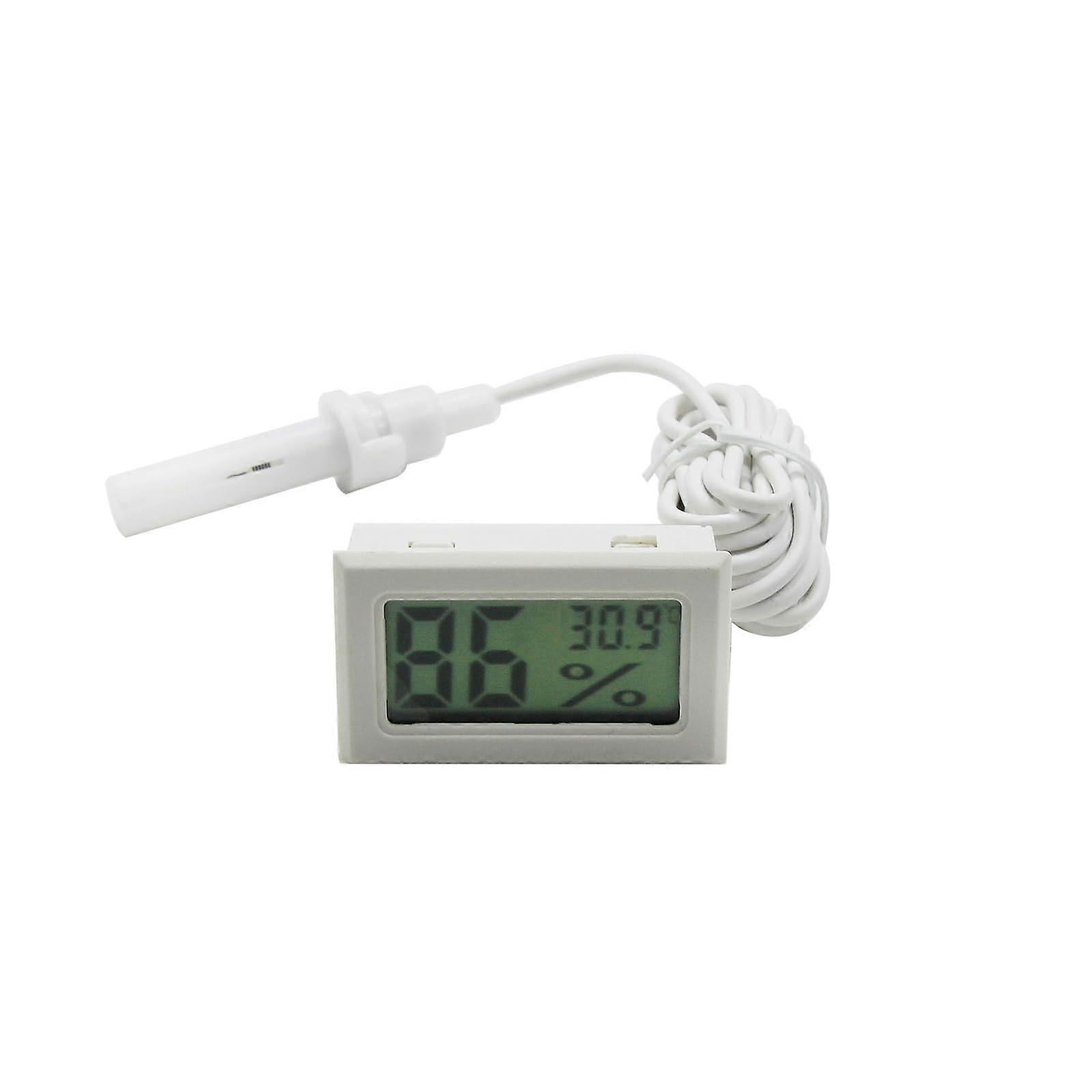 Accurate Environmental Change Detectors Hygrometers Sensor with 1.5M Cable for Hobbyists and Pet Owners White
