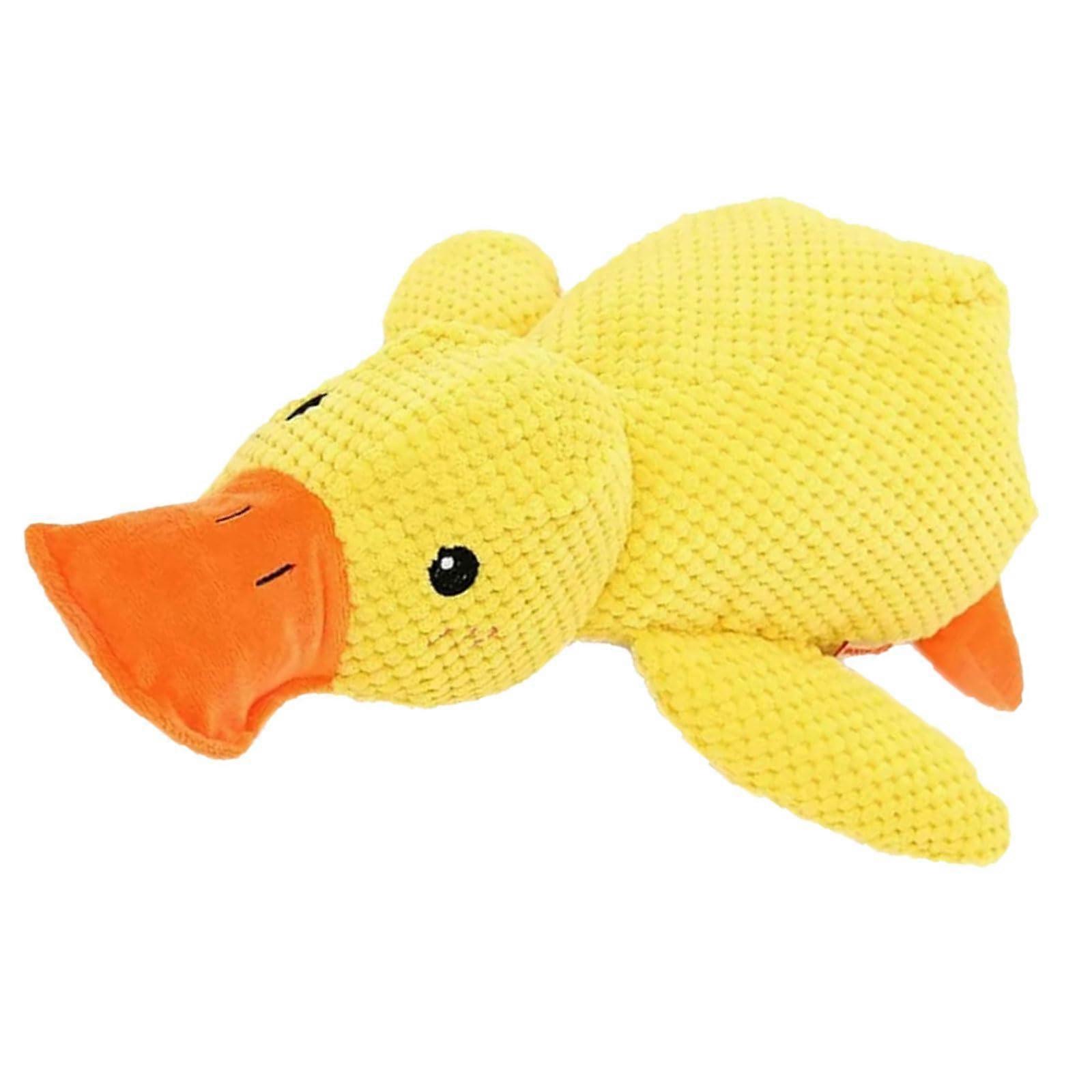 AntiStress Duck For Dogs Squeaky Plush Dog Toy Stress Relief Interactive Dog Toy For All Sizes