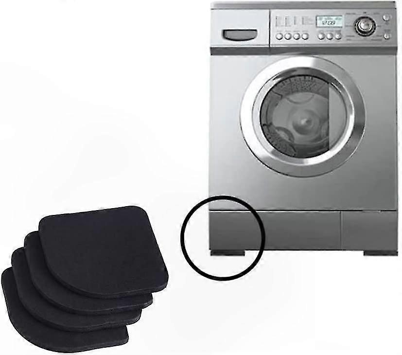 4-Pack EVA Anti-Vibration Mats for Washing Machines and Home Appliances Scratch Prevention Pads