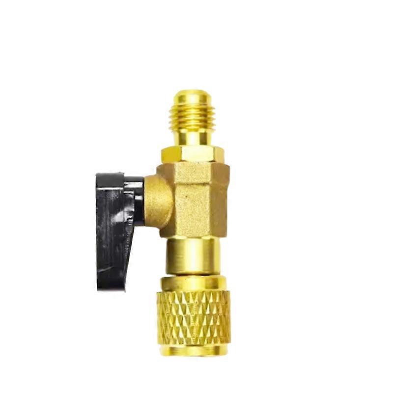 Air Conditioner Add Liquid Safety Valve Ball Valve Switch Antifreeze Hand Fluoride Repair Tool R22/R410 Refrigerant (R22 Short)