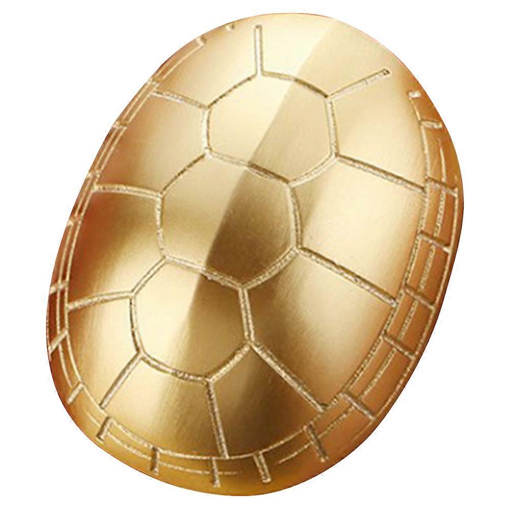 Brass Turtle Shell Brass Sculpture Office Brass Figurines Display Golden Brass Item 1Pcs