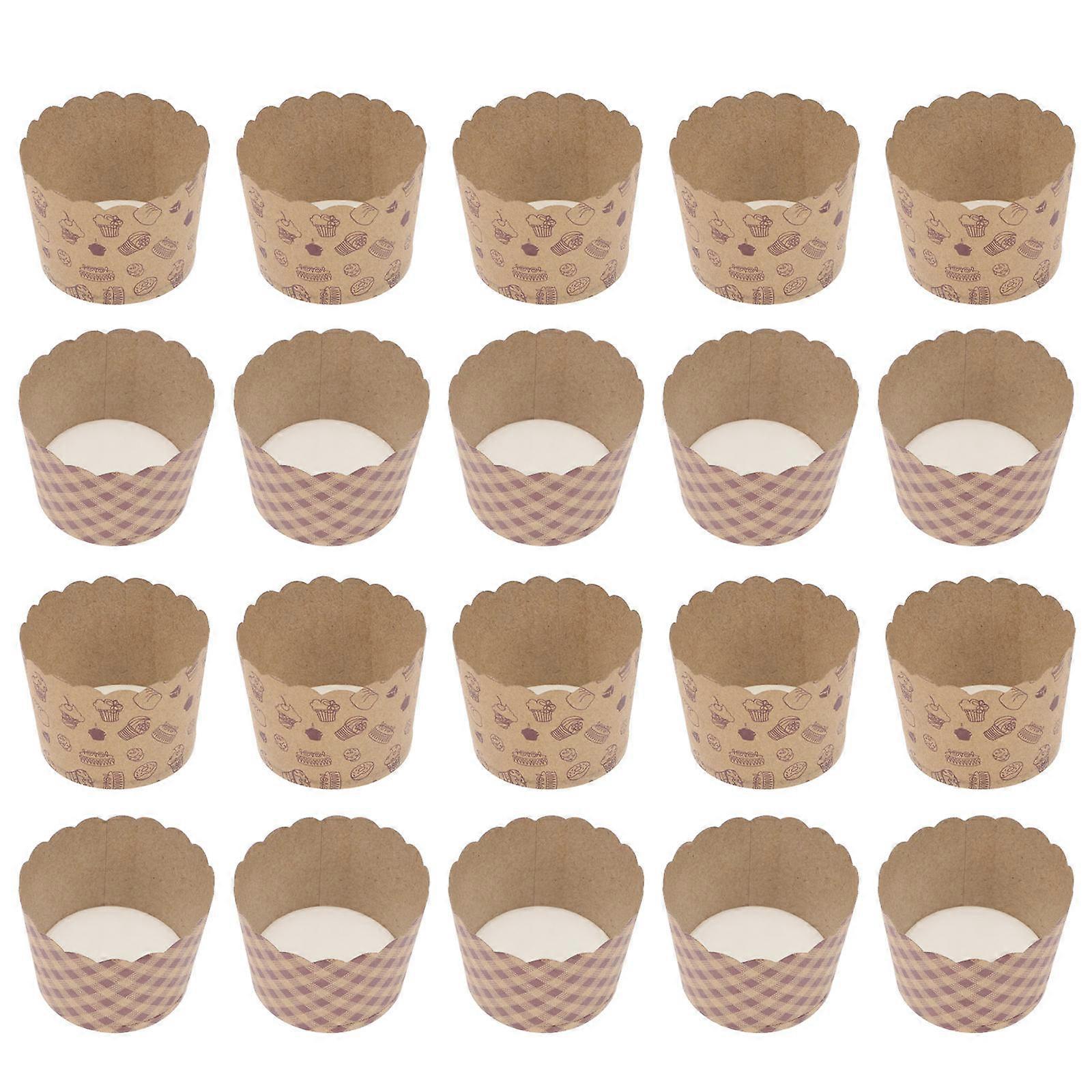 100PCS Muffin Paper Cups Paper Cupcake Holders Baking Cups for Birthday Wedding