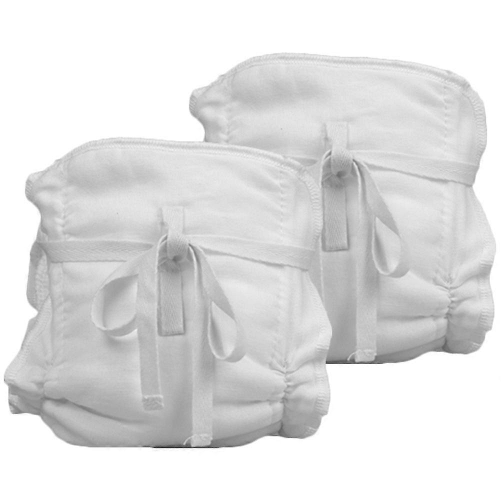 2pcs Washable Reusable Diaper Pants Soft Cloth Training Diapers for Newborns Breathable Comfortable Supplies for Daytime Use