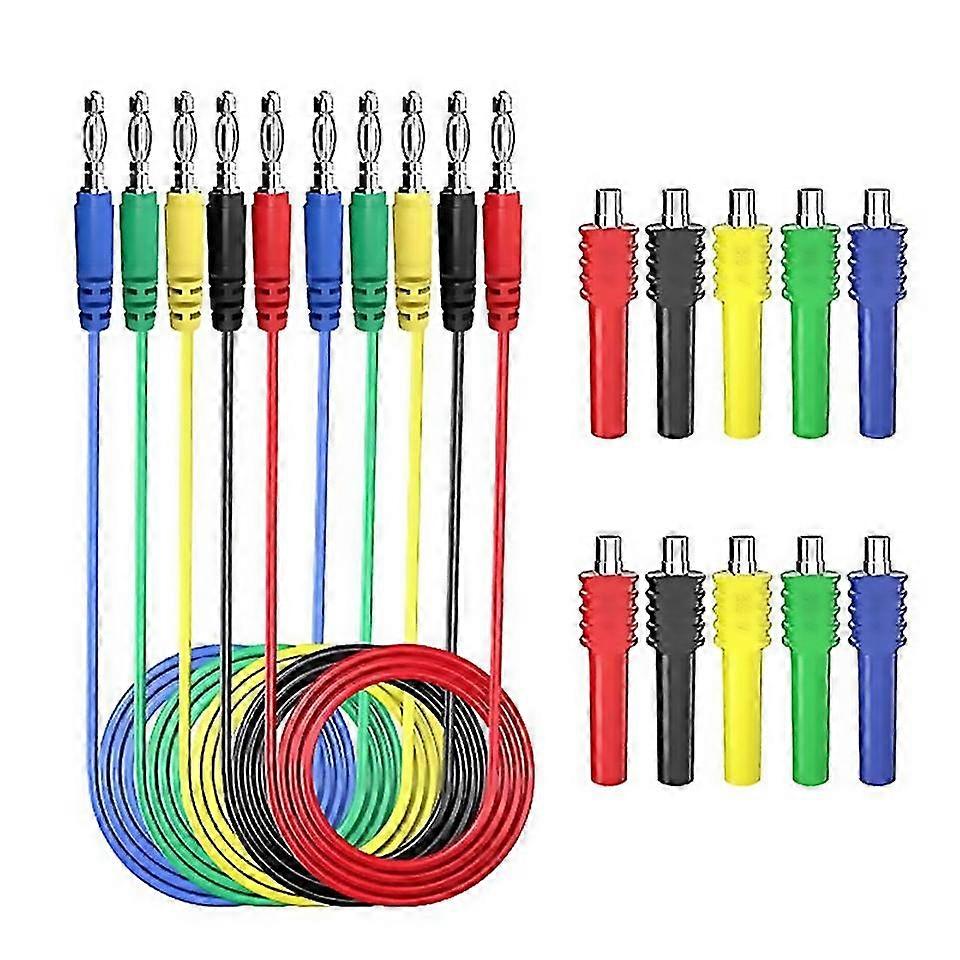 For Multimeter Test Leads Kit Safety Piercing Probe 4mm Banana