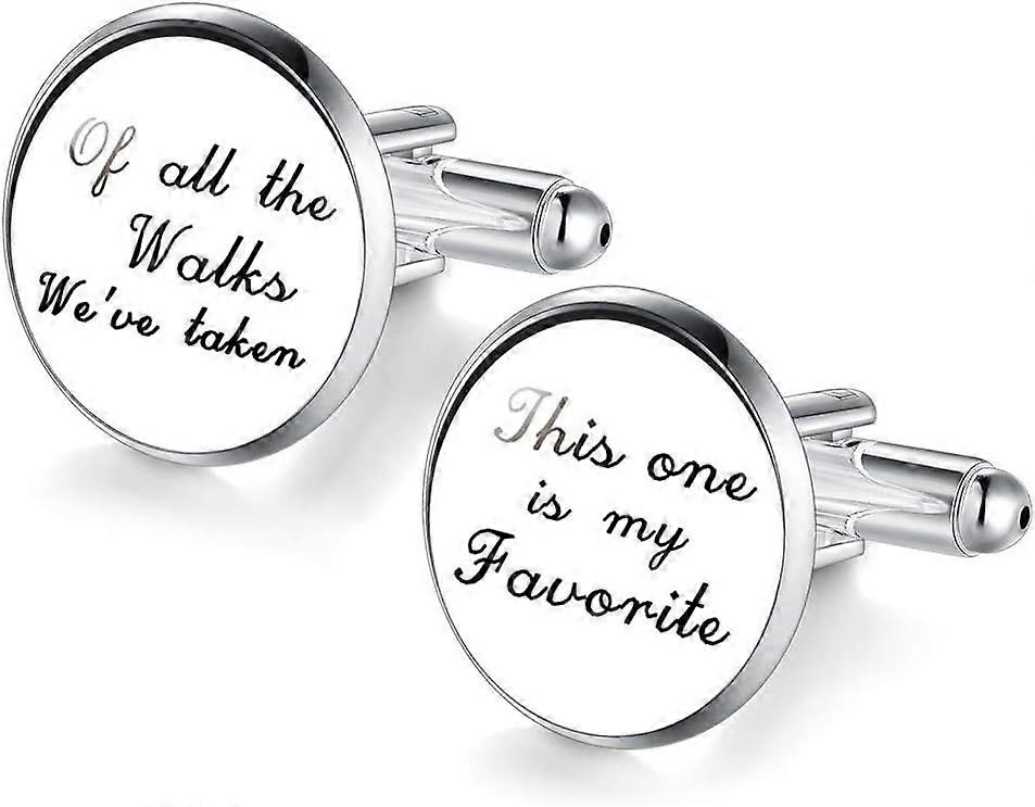 Cufflinks for Dad Sweet Words Cufflinks for Men