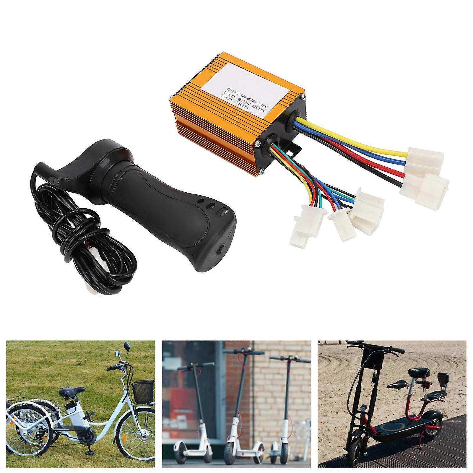 36V 350W Electric Bike Motor Speed Controller & Throttle Grip Kit