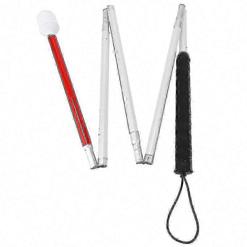 Aluminum Folding Cane for Blind People - 4-Second Quick Fold with Rolling Tip
