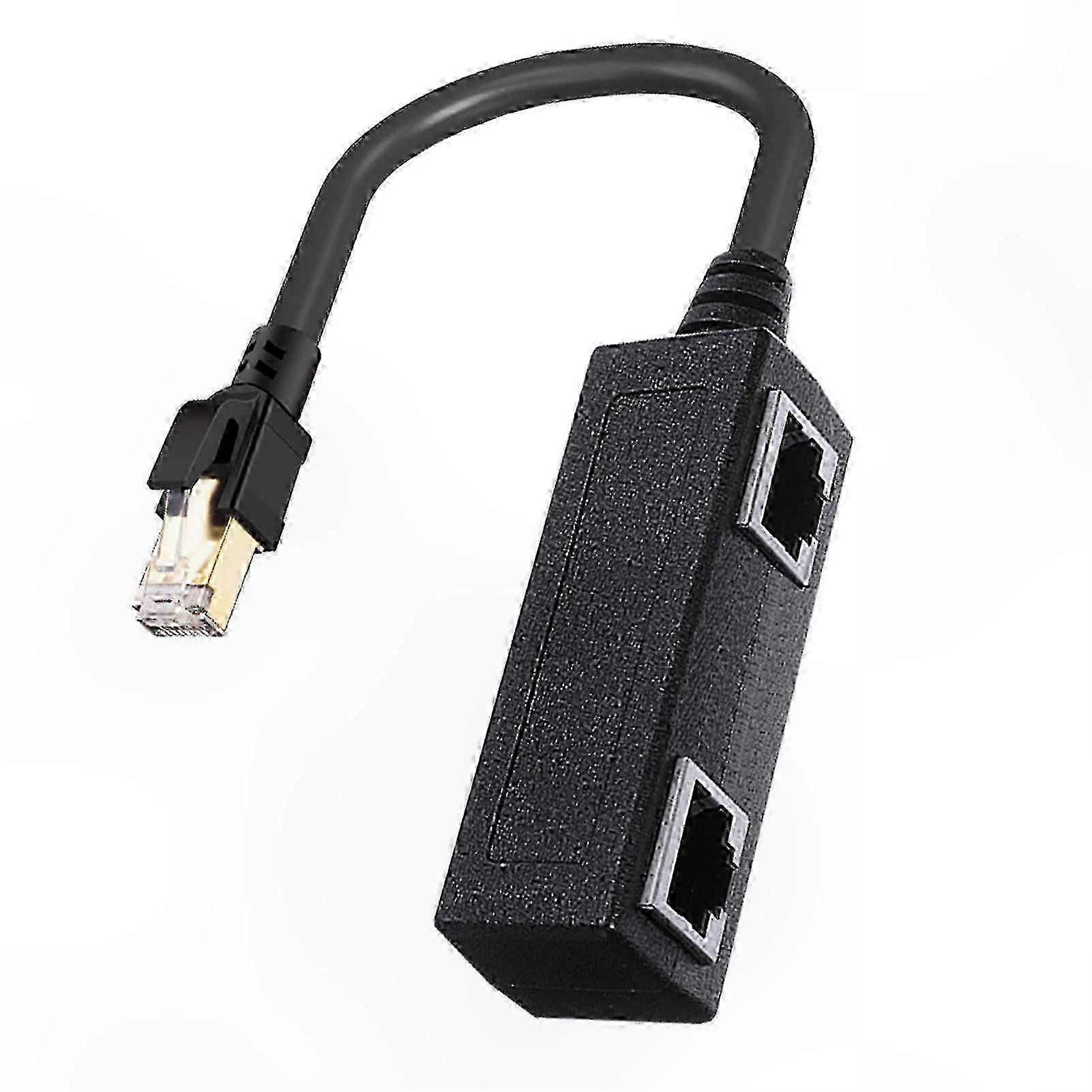 40Gbps Ethernet Splitter Adapter 2000MHz LAN 1-to-3 Port for Cat5/5e/6/7 Cables RJ45 Male to Female Network Connection Solution