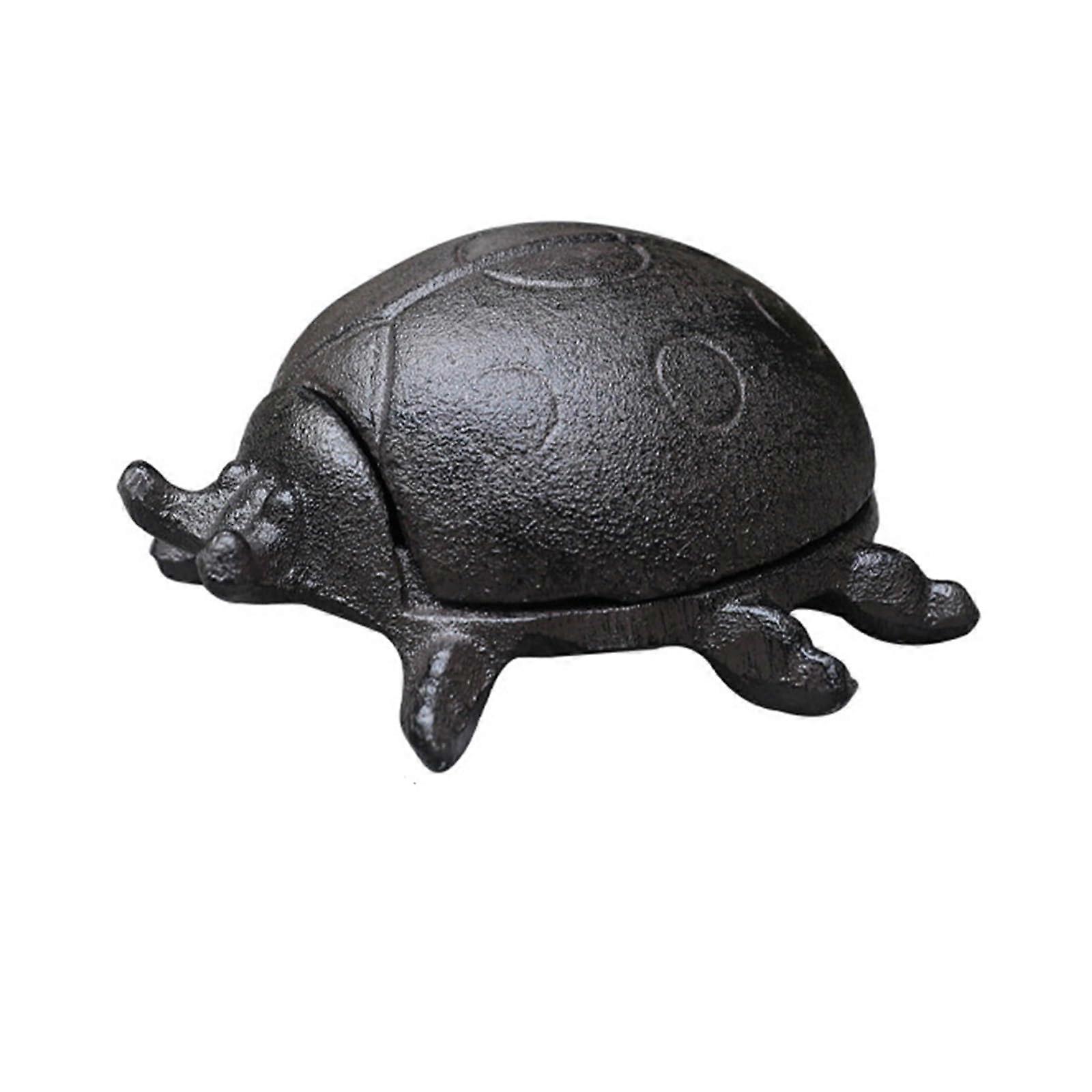 Garden Key Hider Turtle and Ladybug Statue with Hidden Compartment for Outdoor Decor