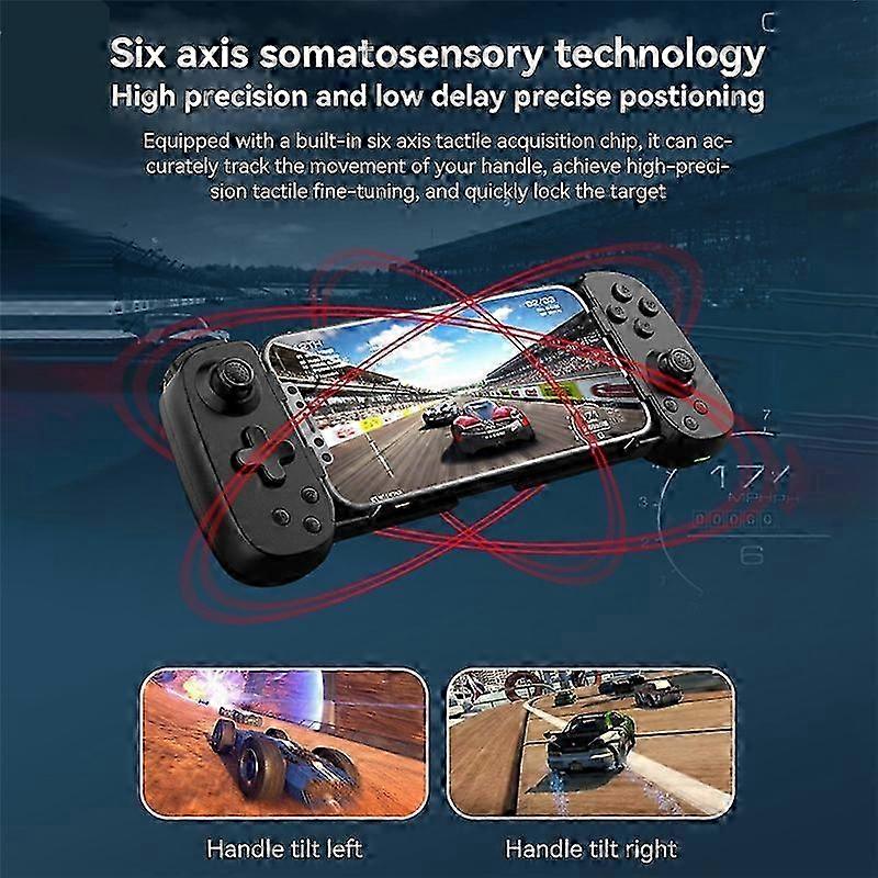 Wireless Gamepad with Bluetooth Connectivity - 6-Axis Vibration Joystick for Android & Switch