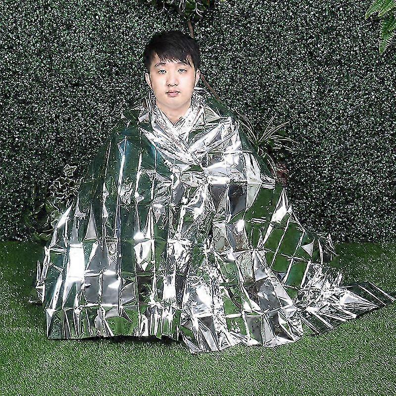 2025 Pack of 10 Rescue Blankets, 210 x 130 cm Gold Silver Survival Blanket, Reusable Survival Blanket, Emergency Blanket