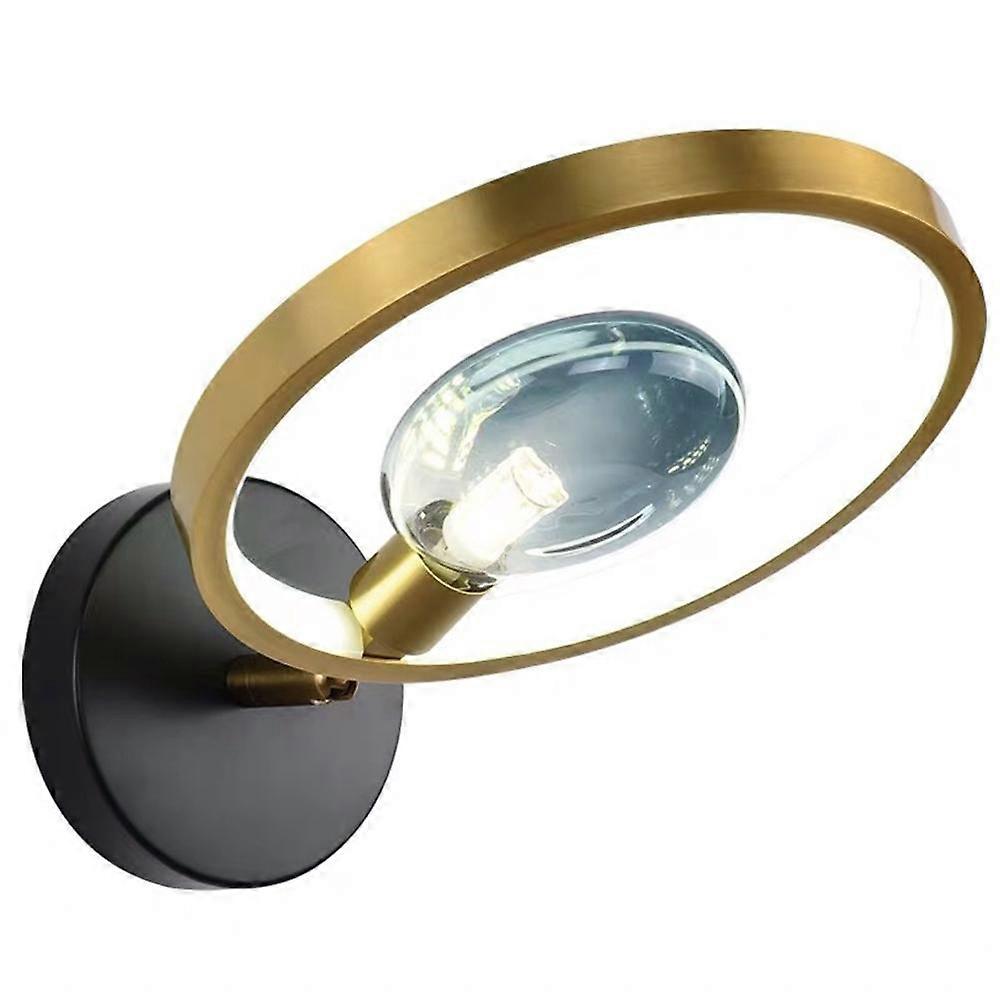 22CM Round Light Luxury Wall Lamp 220V G9 White Light