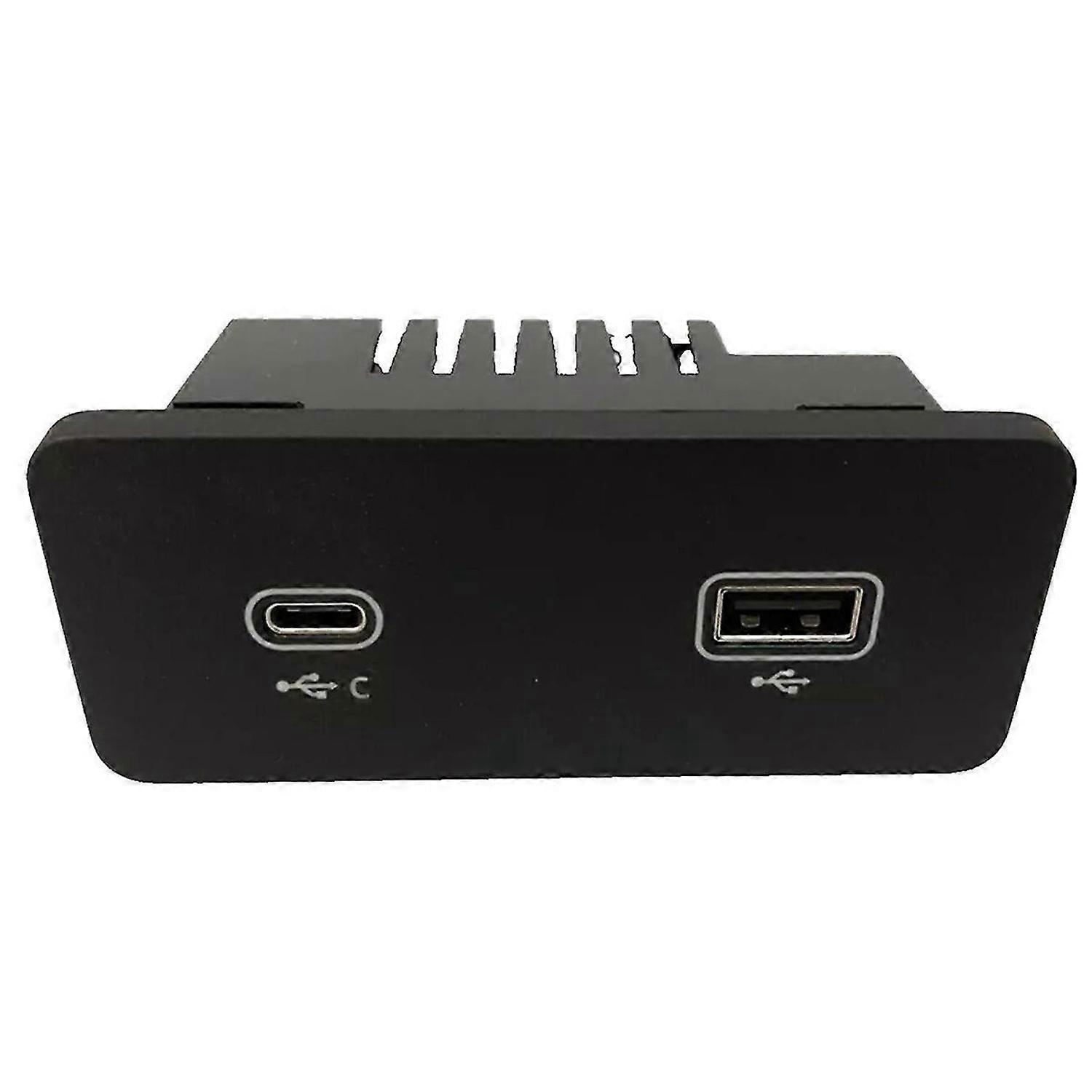 Dual USB Port Type-C Charging Port Front Rear Centre Audio Interface