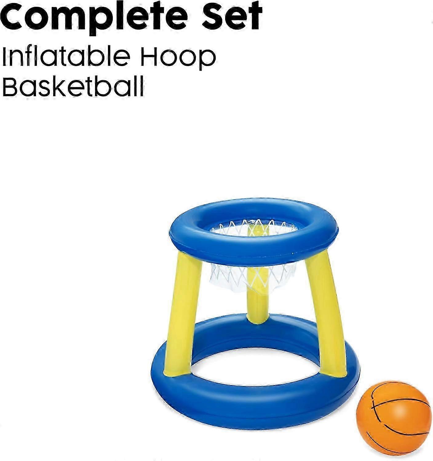 52418 jump n hoop inflatable basketball swimming set, floating pool game, orange 2025
