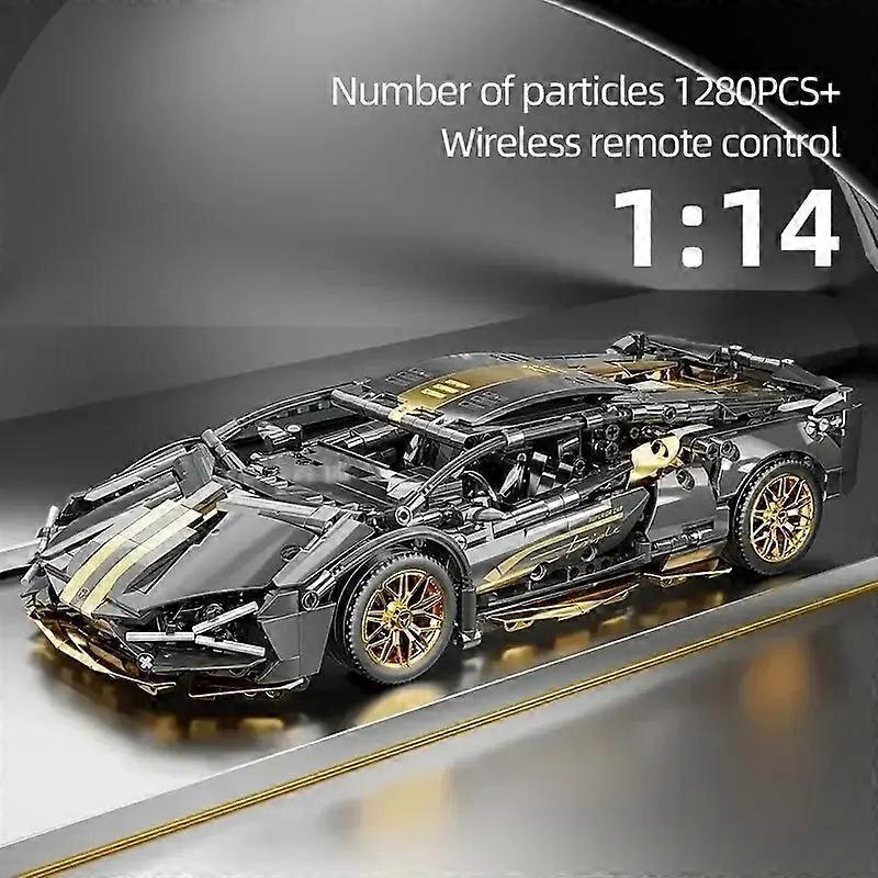 1280pcs RC Racing Car Model Building Blocks - Jouet de construction électrique télécommandé