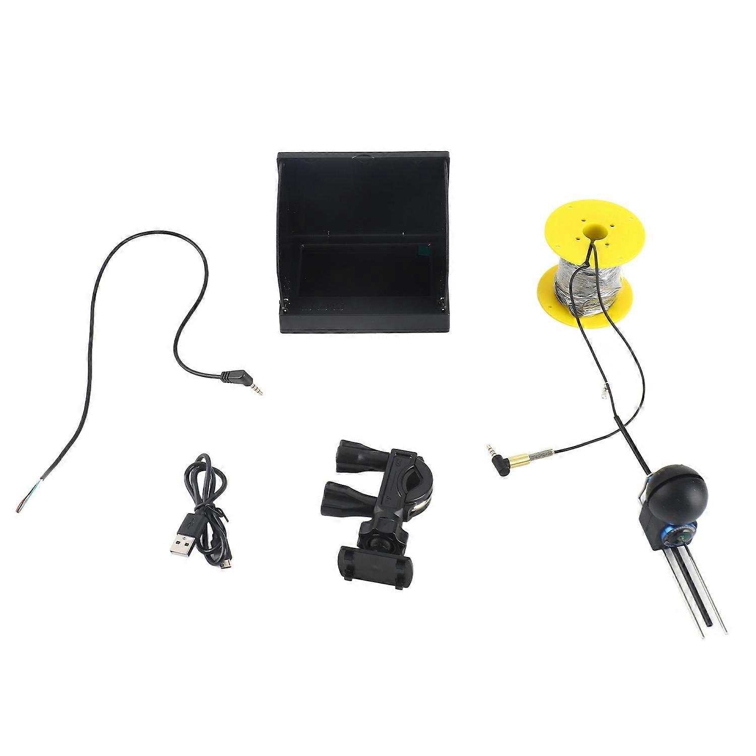 Recurso:
1. Localizador de peixes subaquático com vídeo de 4,3 polegadas: câmera resistente à água com classificação IP67 e tela LCD de 4,3 polegadas.