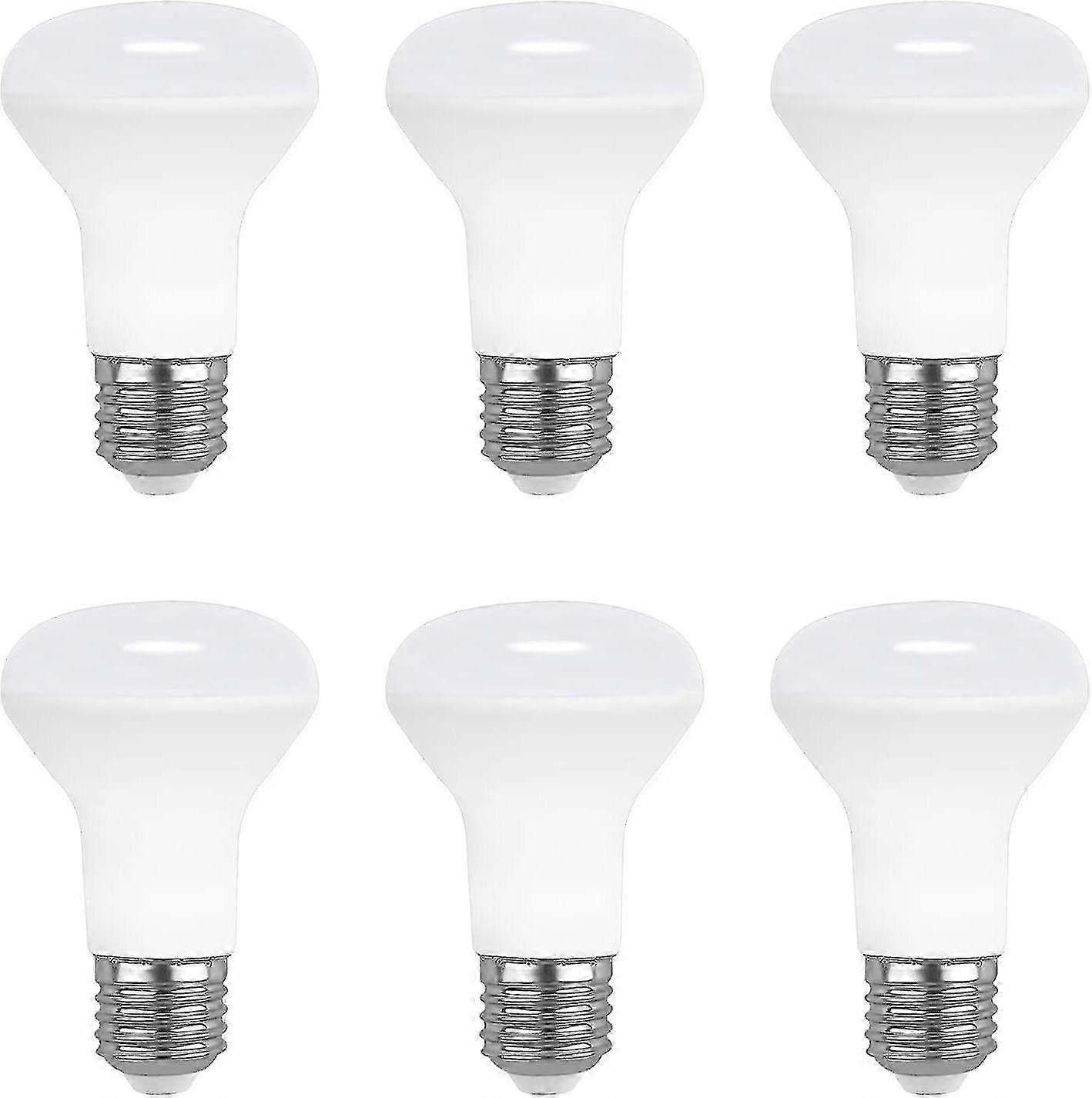 E27 R63 لمبة أضواء كاشفة LED 7 واط أبيض دافئ 2700 كيلو ، 665 لومن ، ضوء 120 درجة ، مكافئ مصباح هالوجين E27 60 واط ، AC 220V ، R63 لمبة عاكسة لبقعة السقف