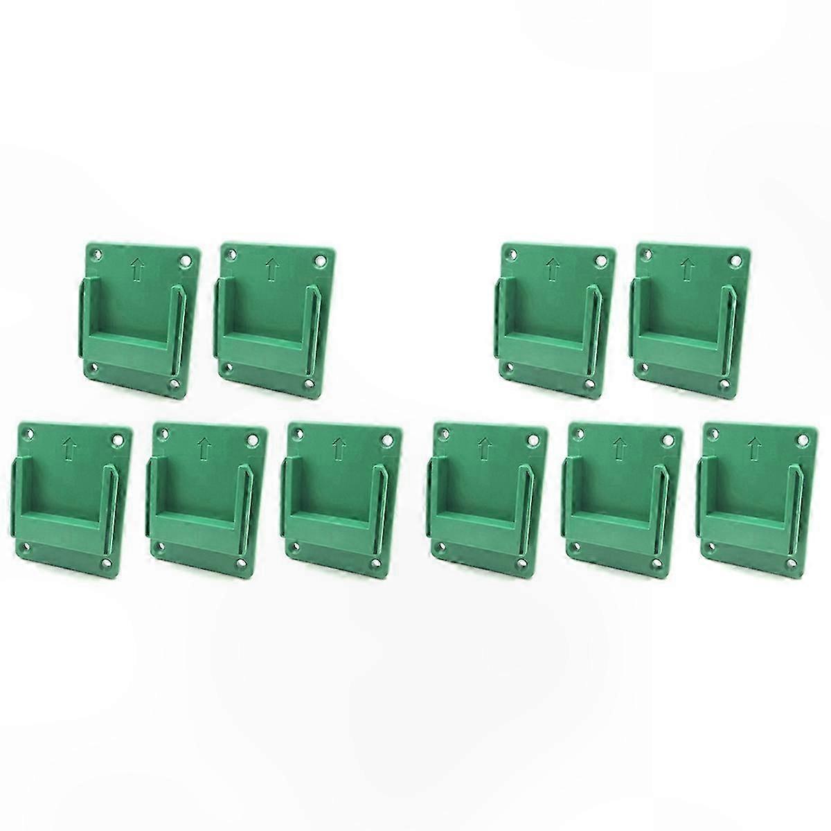 10-Pack Wall Mount Brackets for Power Tool Storage and Organization