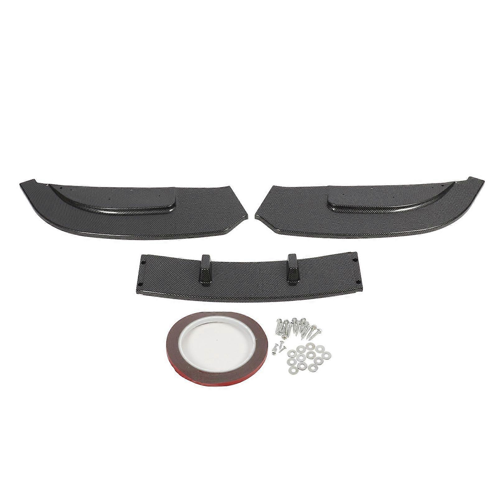 3 Sections Front Bumper Lip Spoiler Sturdy Stylish Front Bumper Lip Splitter For 3 Series E92 E93 Standard Carbon Fiber Style