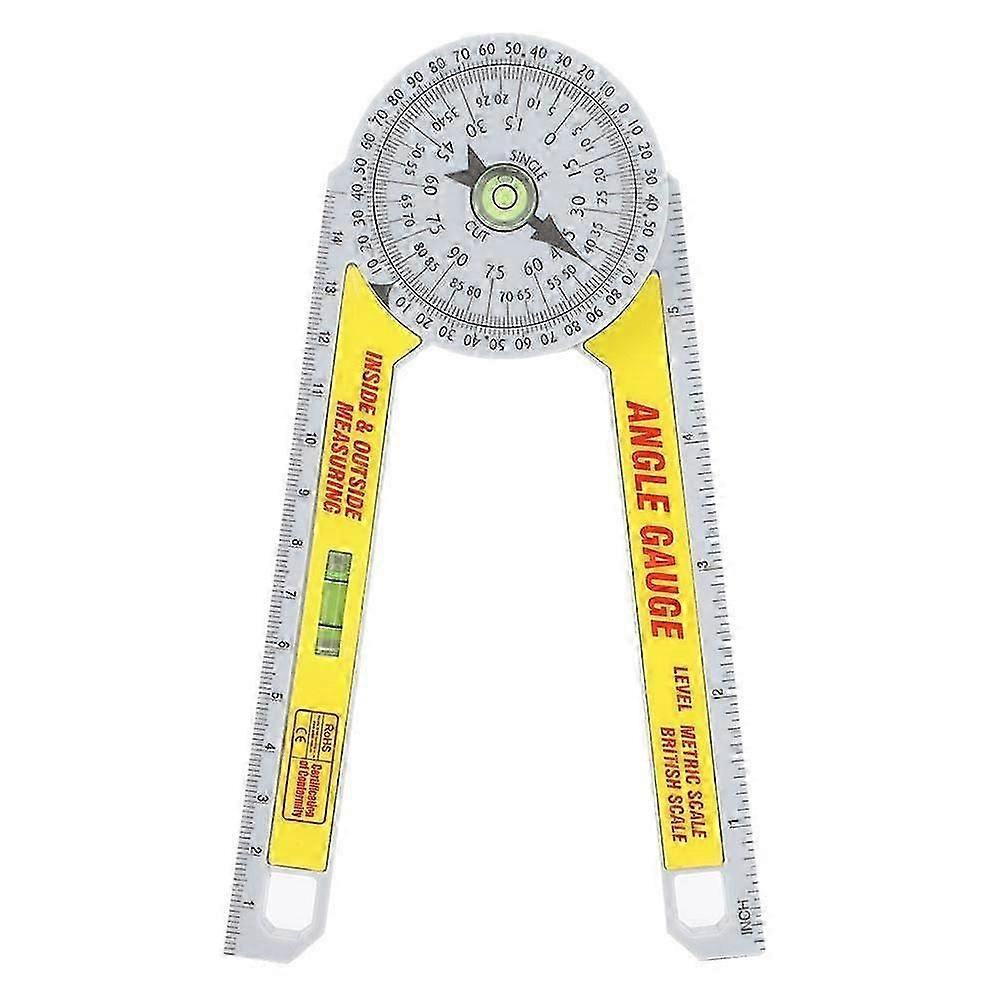 High Accuracy Miter Saw Protractor Measuring Ruler Tool, Easy to Use GROOFOO