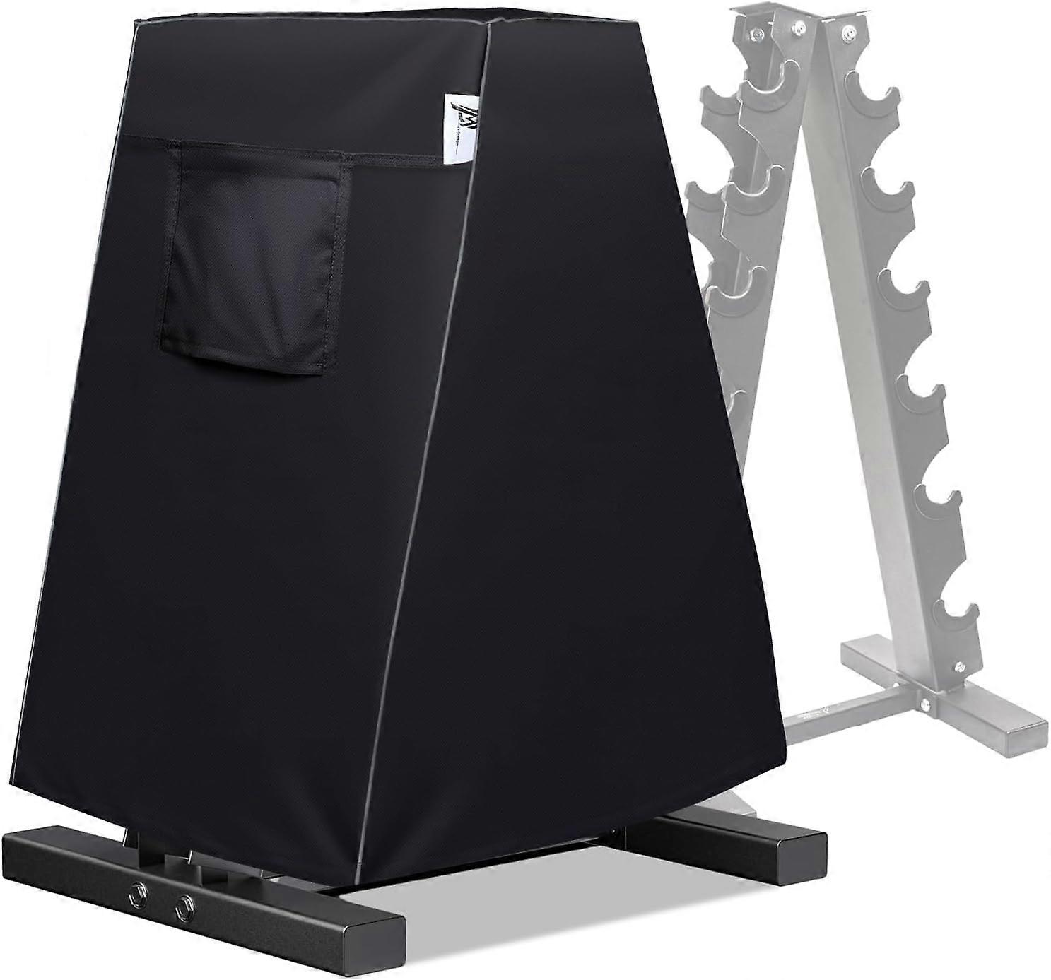Home Gym Dumbbell Rack Cover 6Level AFrame Storage Shelf Black Steel 30 x 18 x 37.8 In