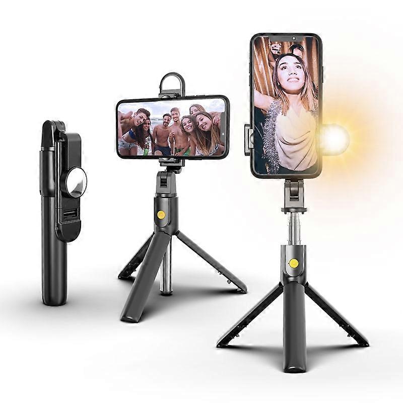 SELFIESHOW K10S Self Timer High End Remote Control Mobile Phone Universal Tripod with Fill Light Fun