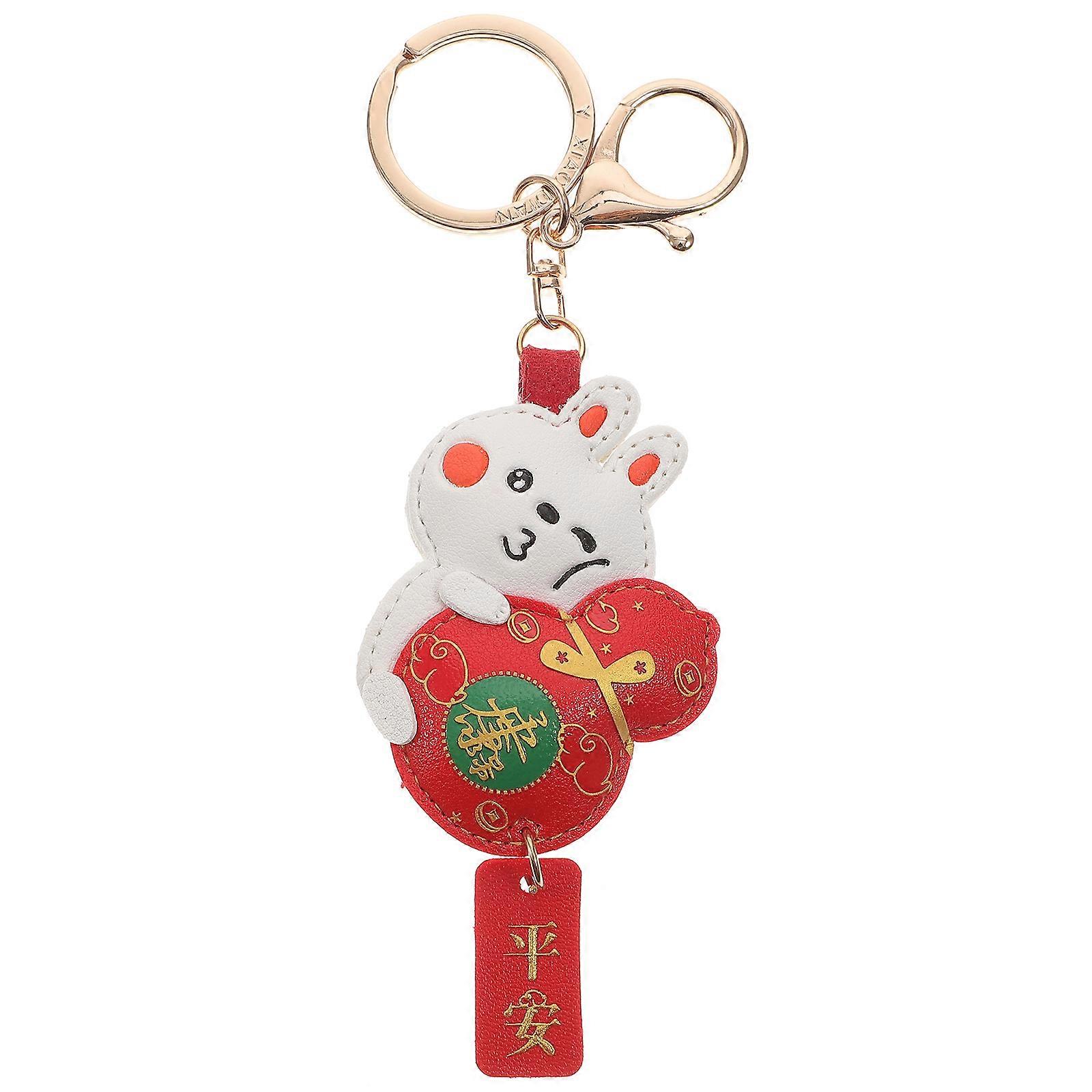 Rabbit Keychain Pendant for Decor Use Multi Color Design