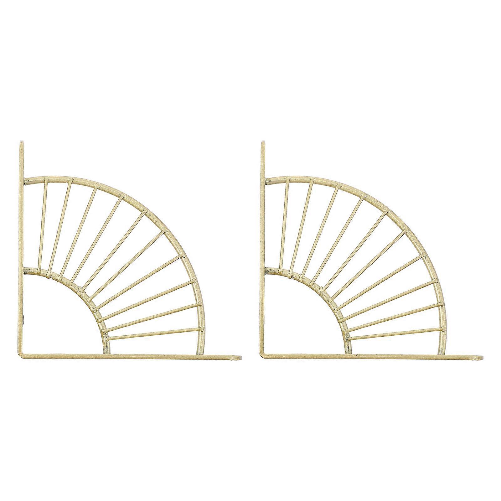 Bathroom Shelf Wall Mounted Organizer Rack 2Pcs Golden Corner Storage