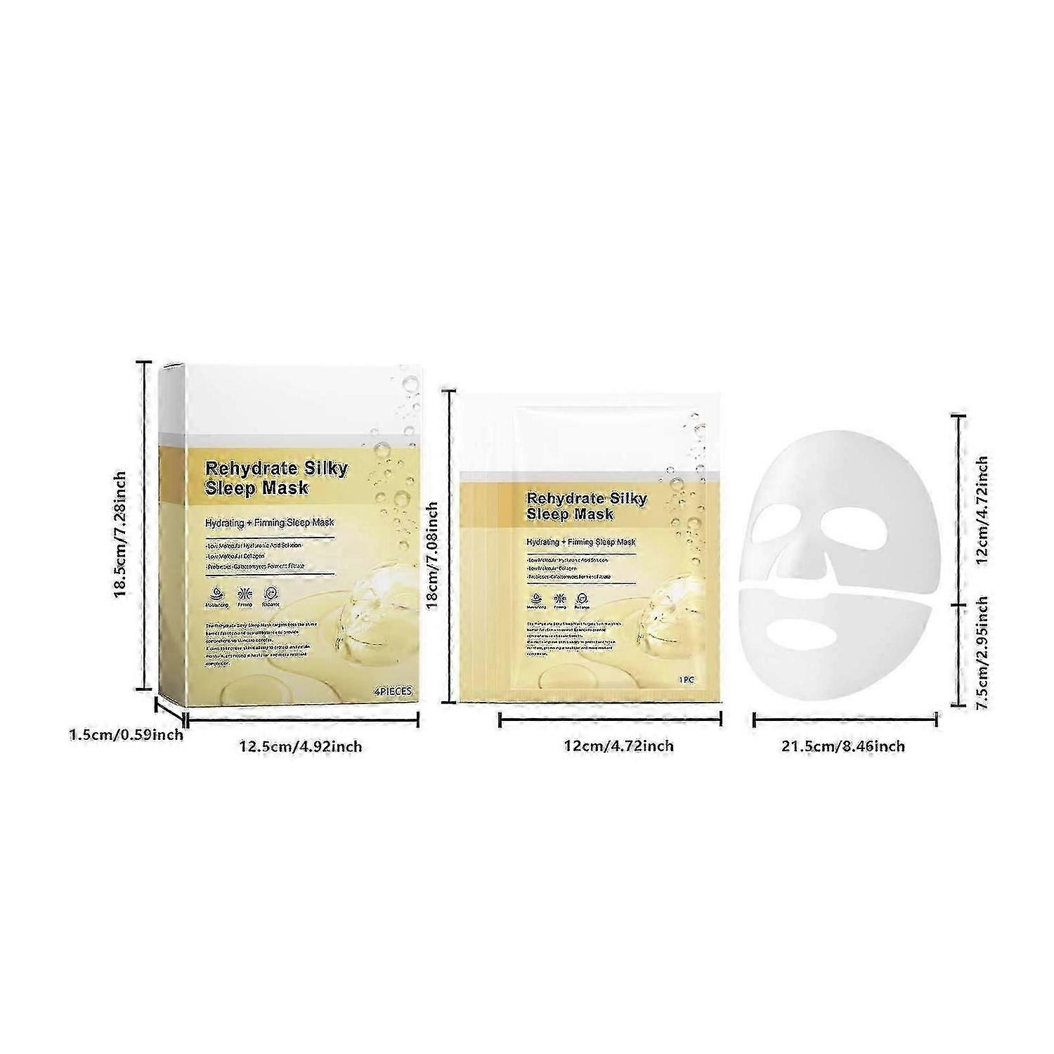 No Wrinkle And Moisturizing Facial Mask 4 Pcs/box 58ml /4