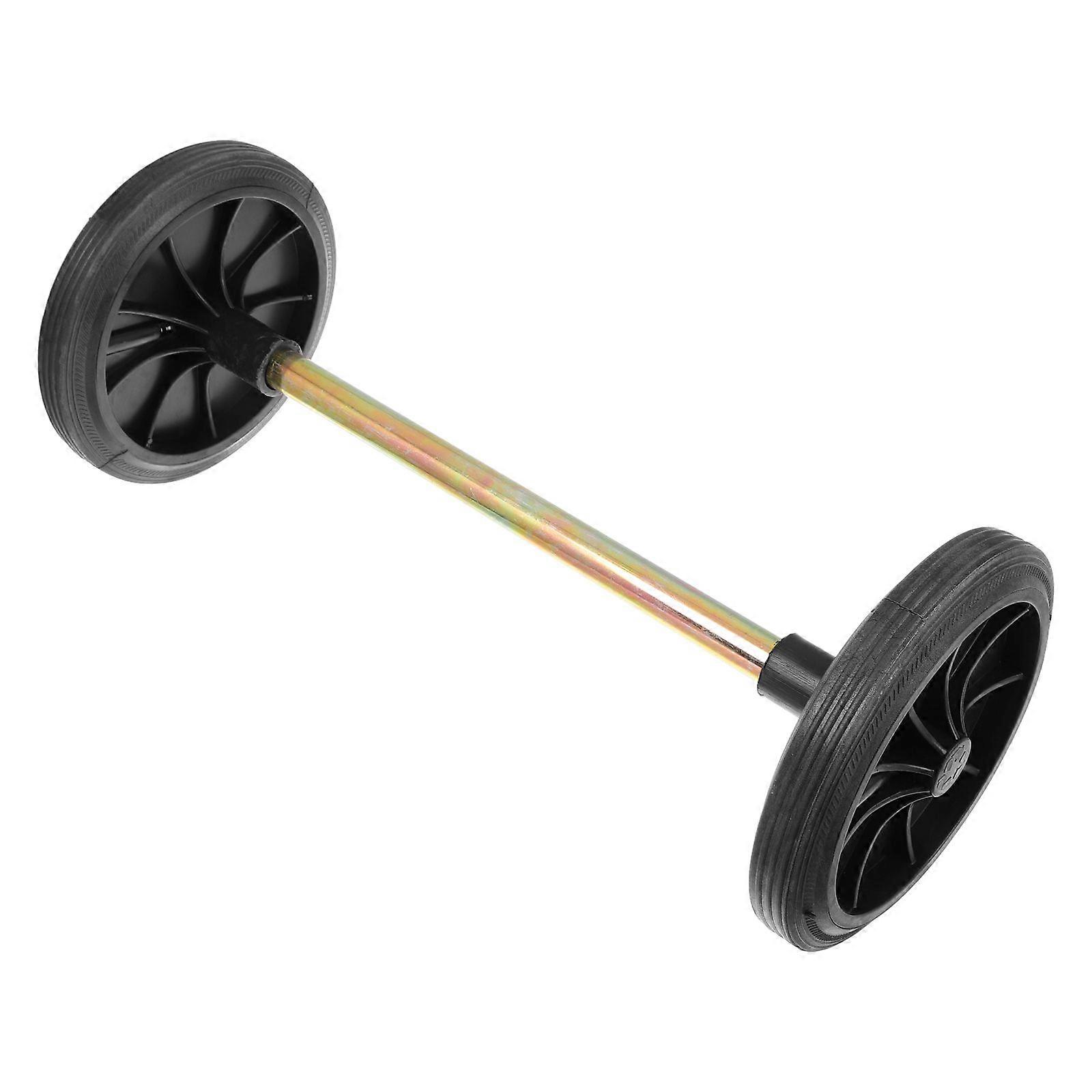 1 Set Trash Can Replacement Wheel Gallon Trash Can Wheel Garbage Can Rubber Wheel with Hollow Shaft