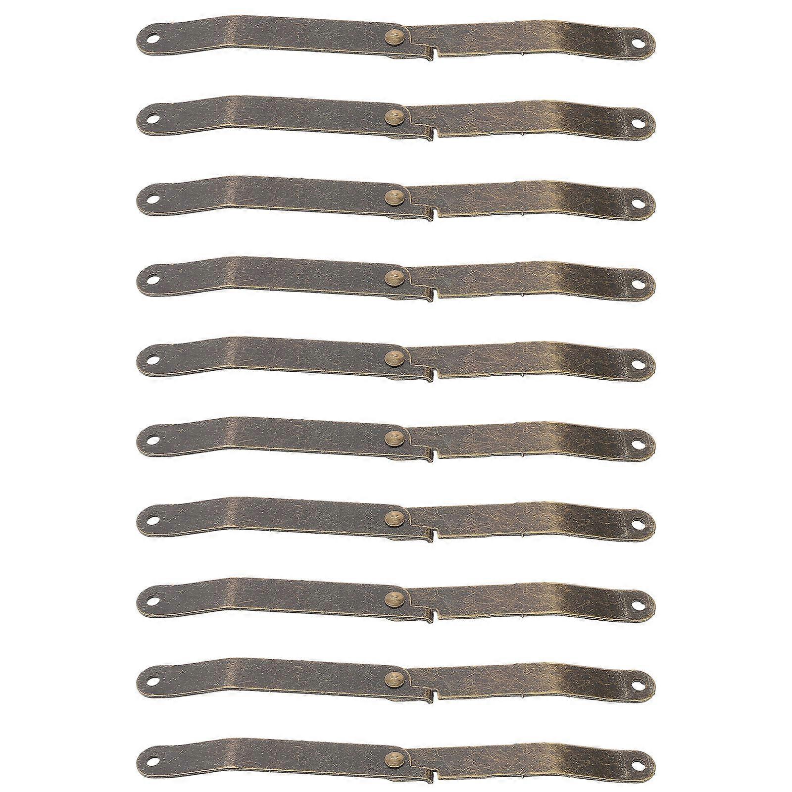 Retro Style Metal Hinges for Box 10Pcs Small Internal Support Hinges