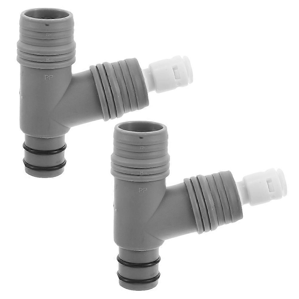 Kitchen Sink Drain Pipe Adapter Y-Shaped Connector Prevents Overflow 4Pcs