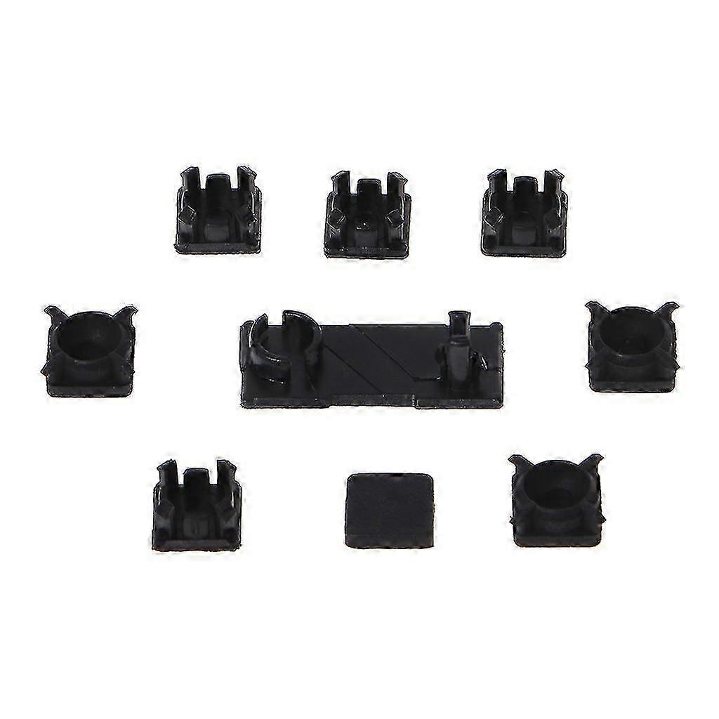 1 Set Rubber Boot Pad Feet Plastic Screw Cover Kit For Ps3, Dust Plug For Protection Pad For P3 Slim 2000/3000 Host